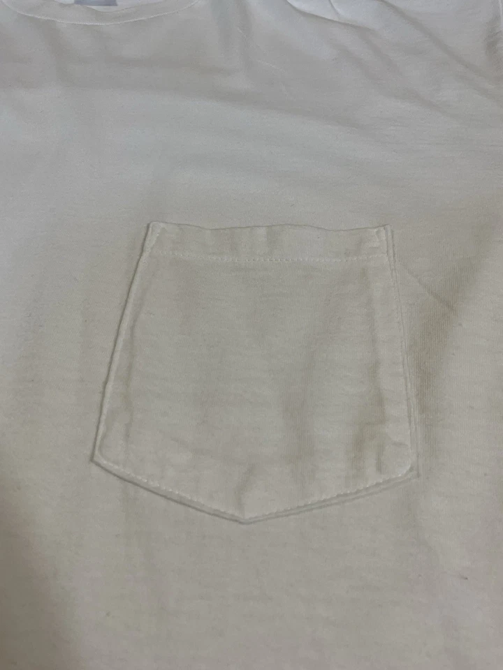 Vintage Old Navy Blank White Pocket T Shirt Single Stitch Sz XL 90s - Image 3 of 4