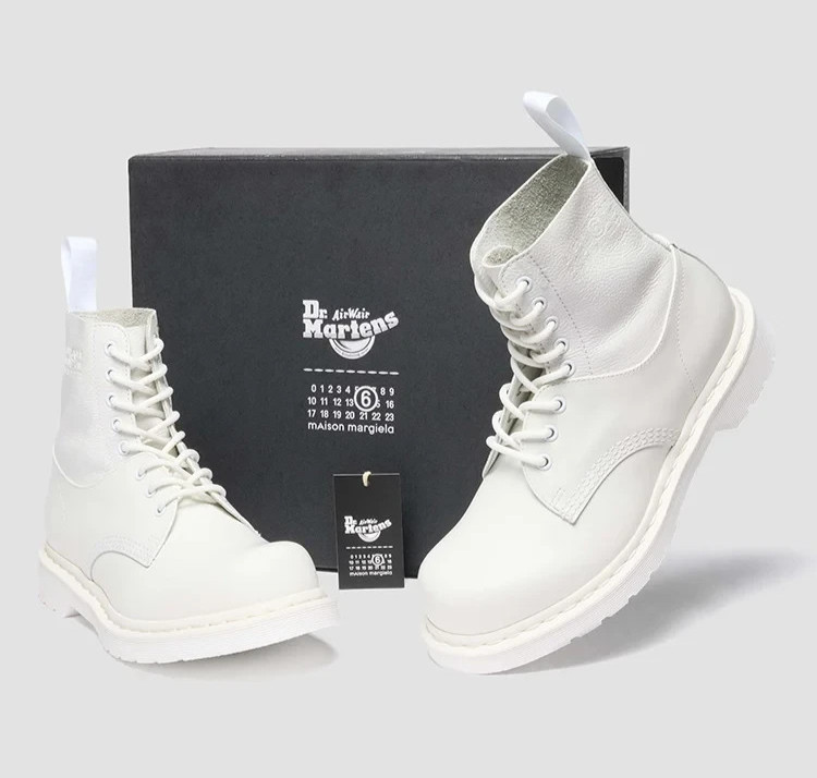 MM6 Maison Margiela Dr. Martens Lace-up boots ALL white Women's 2025 SS Japan