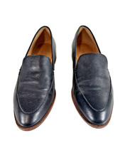 Madewell The Frances Loafer Womens 7 Black Leather Slip On Office Flats Shoes