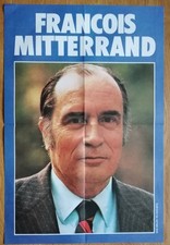 AFFICHE POLITIQUE FRANCOIS MITTERRAND originale ancienne '74