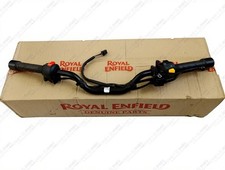 Genuine Royal Enfield Complete Handle Bar Assembly Black For Classic 500cc