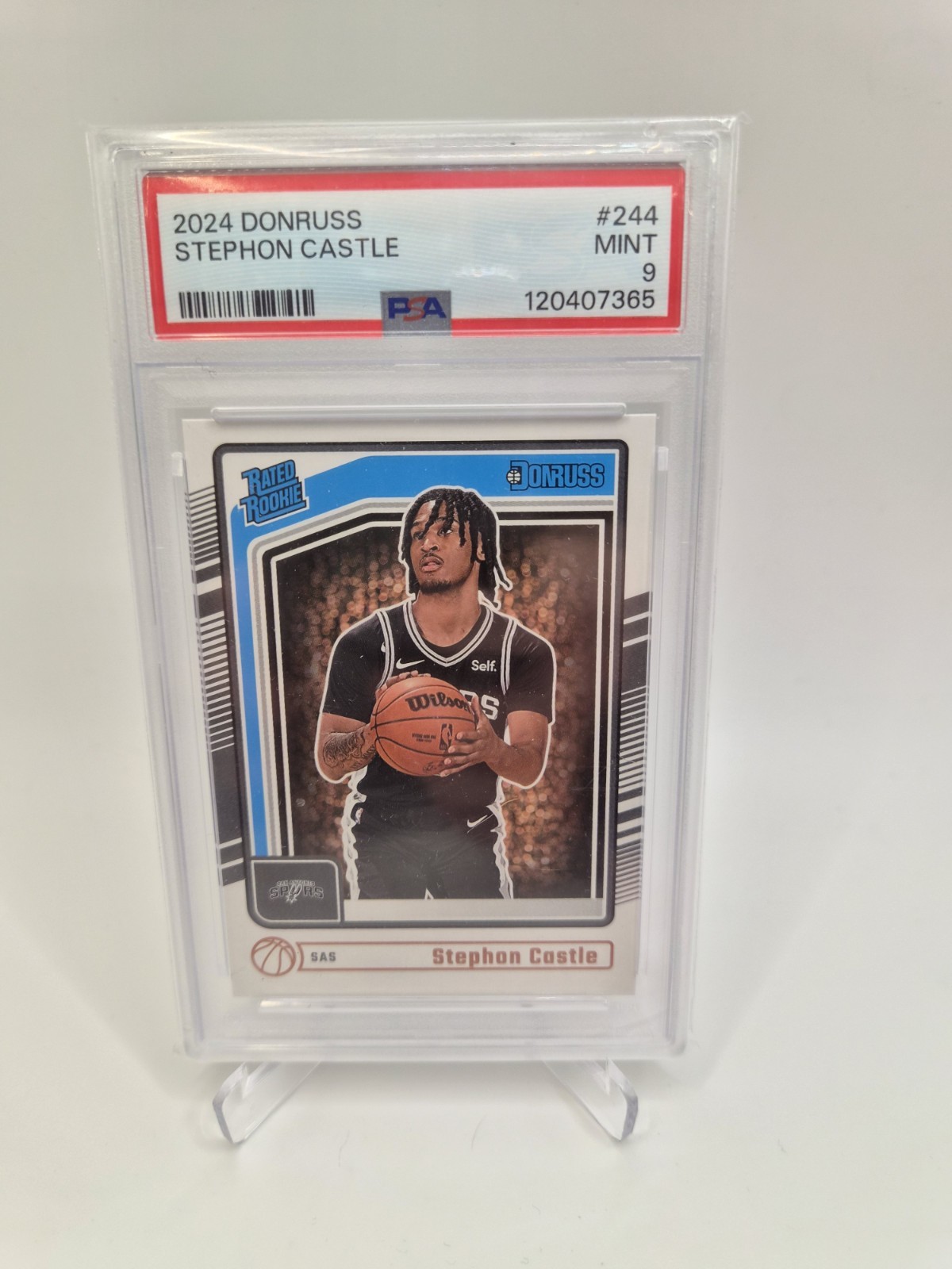 Stephon Castle Donruss 2024 Rated Rookie PSA9