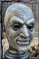 Larp Latex Gesichtsmaske T&auml;towierung- Moko  Epic Armoury