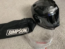 Simpson Motorcycle M59XXC Mod Bandit Helmet Adult XXL Carbon Fiber..............