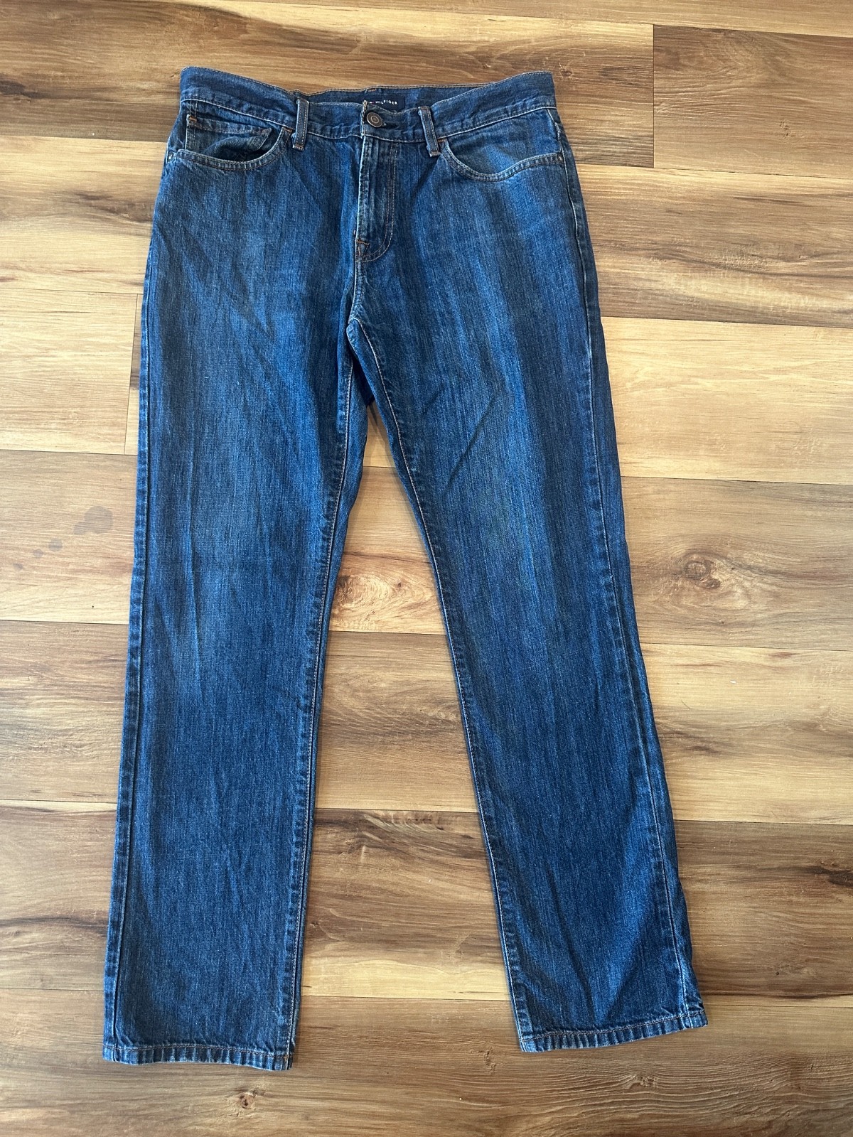 &rsquo;s Straight Fit Jeans W33 L32 Dark Wash Denim Classic