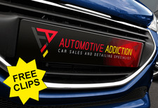 Show Custom Number Plate Covers Car Sales Acrylic Novelty Custom Logo With Clips