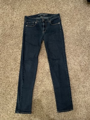 American Eagle Women's Size 6 Short Blue Super Stretch Jegging Skinny Jeans