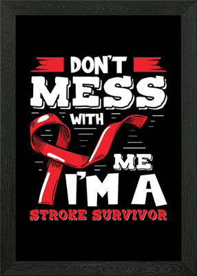 Stroke Survivor Gerahmtes Wandbild Poster Leinwanddruck Bild