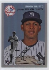 2023 Topps Chrome Platinum Anniversary Refractor Jhony Brito #209 v1x