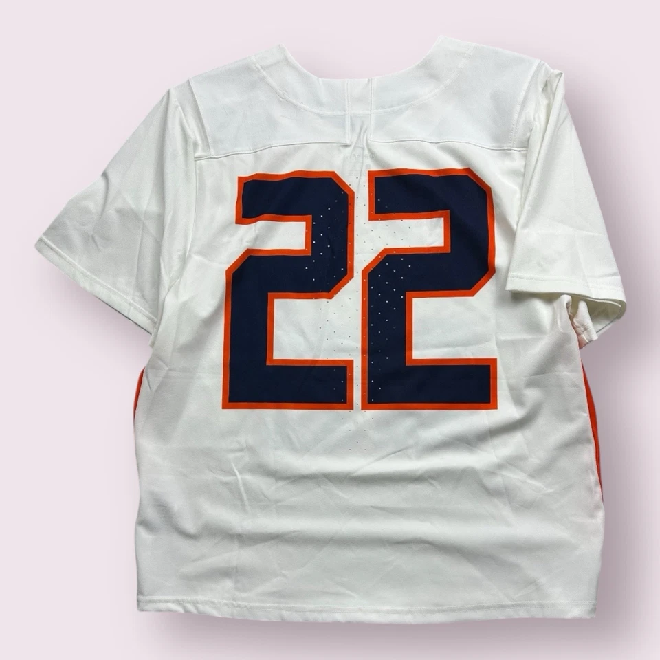 Мужская футболка Nike Syracuse Orange College лакросс No22 размер L домашняя белая NCAA - Изображение 2 из 4