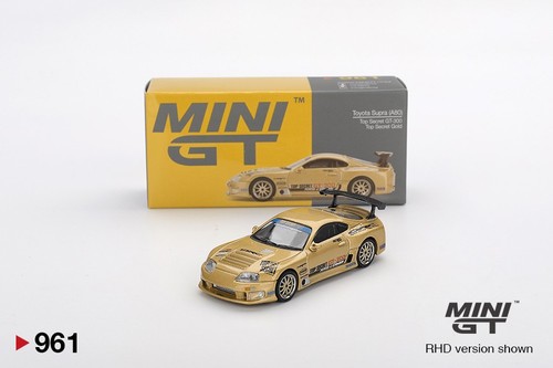 MINI GT 1/64 961 Toyota Supra A80 Top Secret GT-300 Top Secret Gold NEW Diecast - Picture 5 of 8