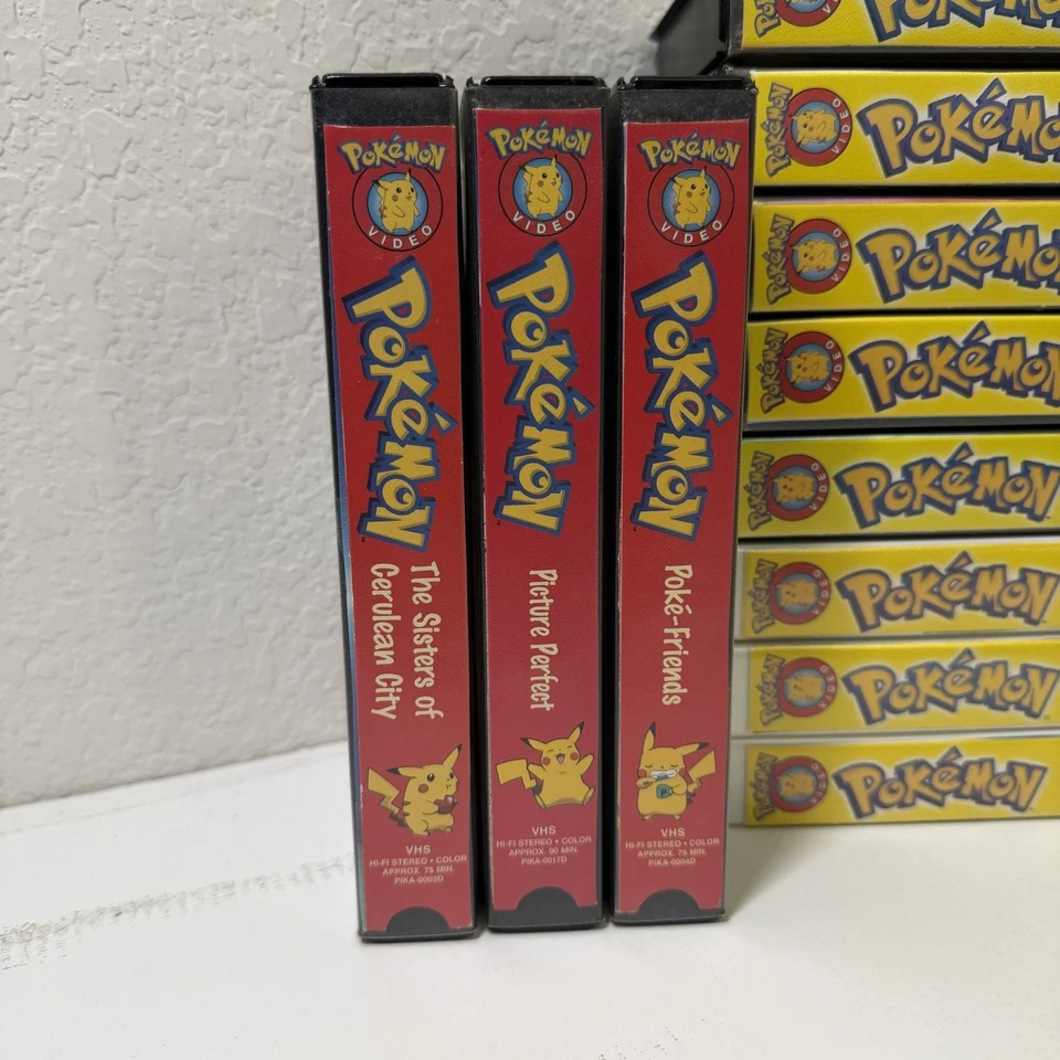 Pokémon Original Vtg. Anime VHS Series, Gold/Silver +2 Clamshell ,  Lot Of 34 - Image 2 of 4