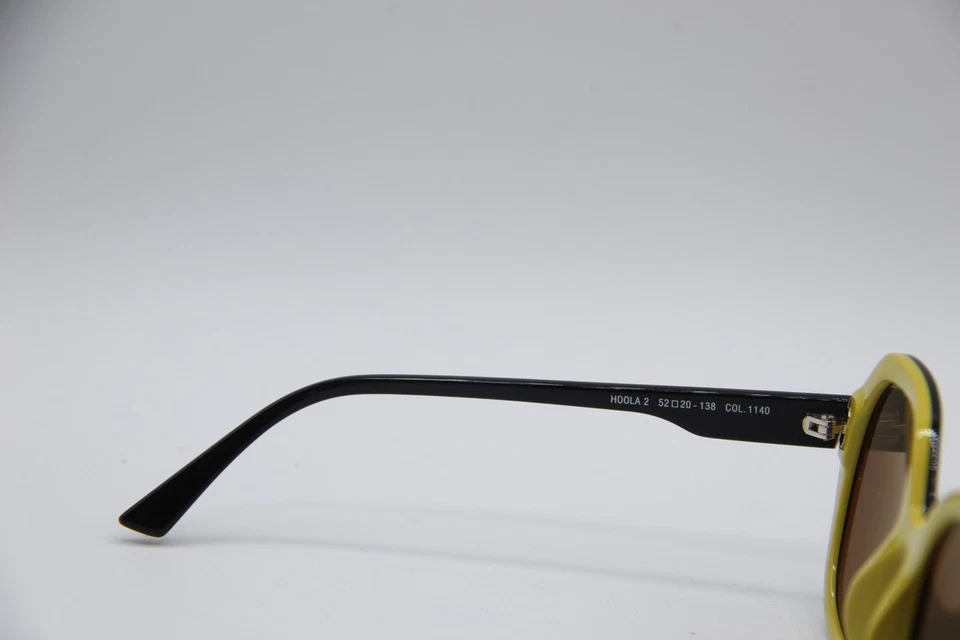 NUEVO FACE A FACE HOOLA 2 COL.1140 NEGRO AMARILLO AUTÉNTICO DISEÑADOR GAFAS DE SOL 52-20 Foto 3 de 4