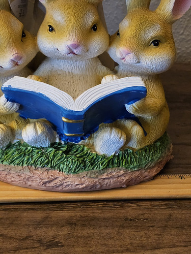 OSTERN FRÜHLING Hasen Lesebuch unter PILZ FIGUR TISCHDEKO - Bild 16 von 20