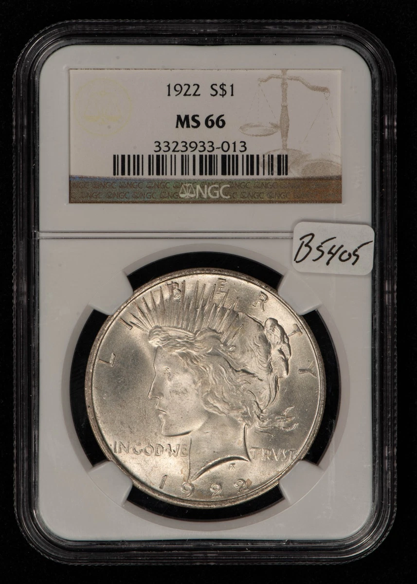 1922年 平和の女神像 銀貨 アメリカ ピースダラー 1ドル銀貨 1922年銘 自由の女神像 美品-2096