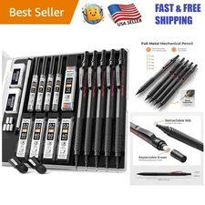 5PCS Professional Mechanical Pencils Set: Fine Point Drafting Tools for Artists