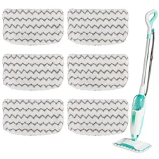 6 Pack Microfiber Steam Mop Pads Replacement for Shark S1000 S1000A S1000C