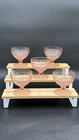 Vintage Pink Hobnail Depression Glass Dessert Cups Set Of 5