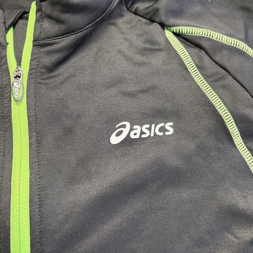 Asics Activewear Shirt Herren Medium schwarz 1/2 Zip Track Running Strick - Bild 4 von 6