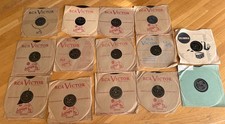 Lot of 14 RCA Victor 78 RPM 10  Records With Sleeves, See Titles In description