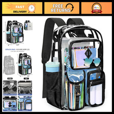 Large 17 Clear Backpack, Transparent Bookbag ...