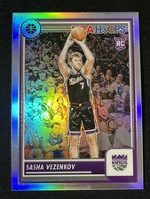 2023-24 Panini Premium Stock Sasha Vezenkov RC Silver Prizm Sacramento Kings