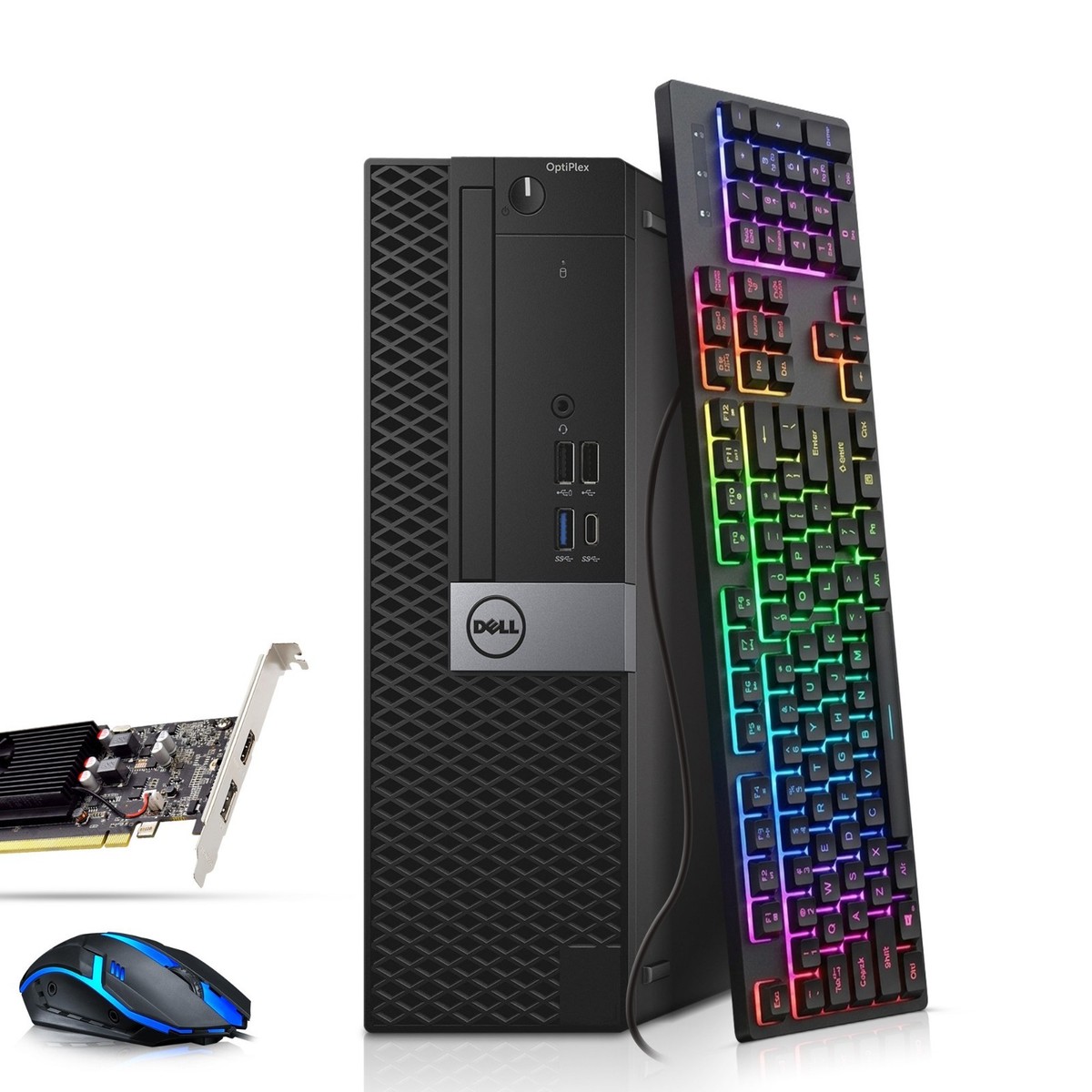 Dell SFF Gaming PC Intel i7 9th 16GB Ram 512GB SSD HDD 24