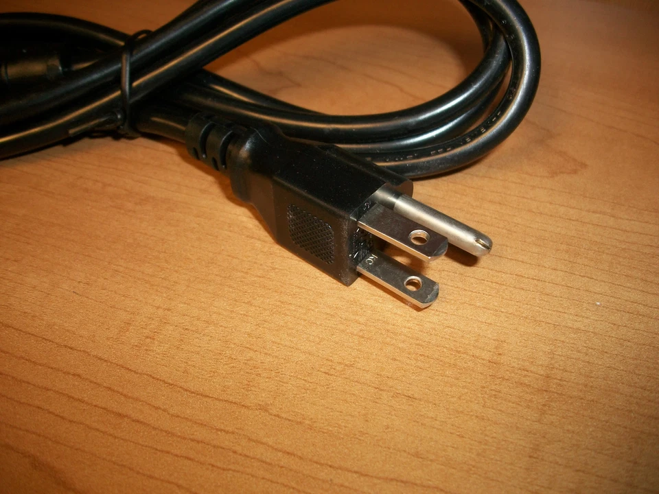 6 Ft 3-Prong IEC Power Supply Universal Cable Cord Plug Computer LCD CRT Monitor - Image 2 of 3