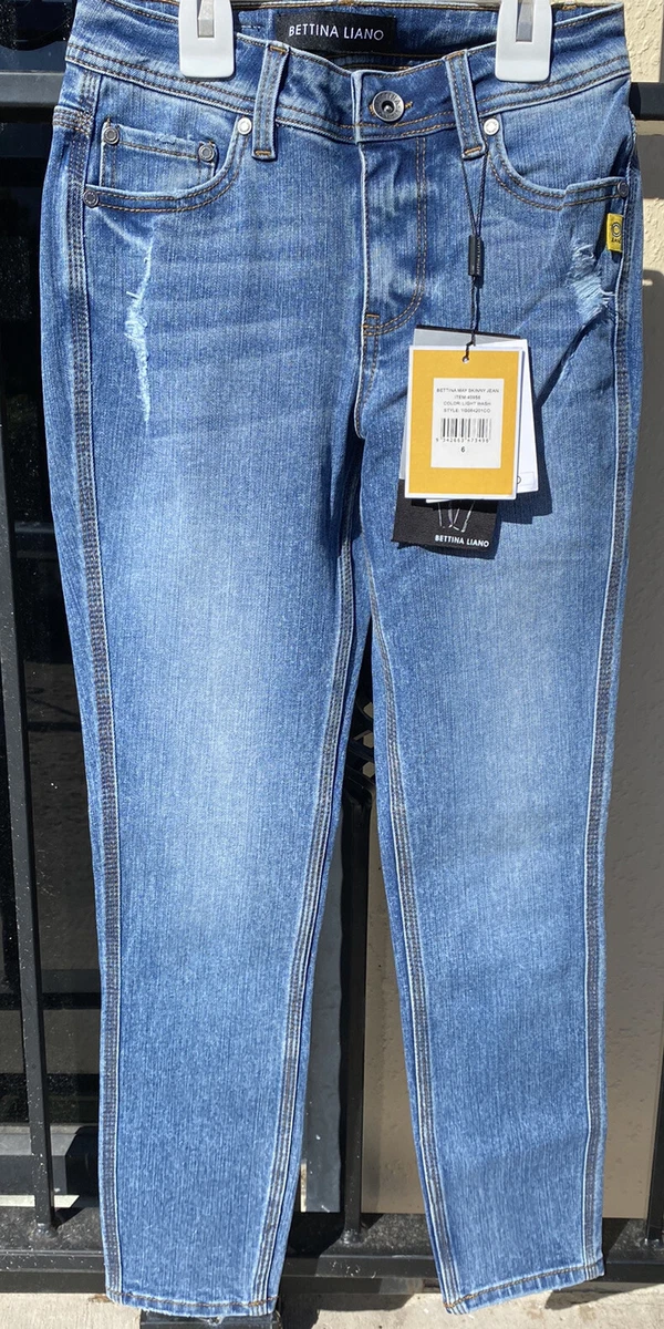 Bettina Liano Crop May Denim Distressed Jeans