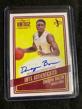 2021-22 Onyx Vintage Basketball  On Card Auto Blue Ink Dwayne Bacon VADB  🔥