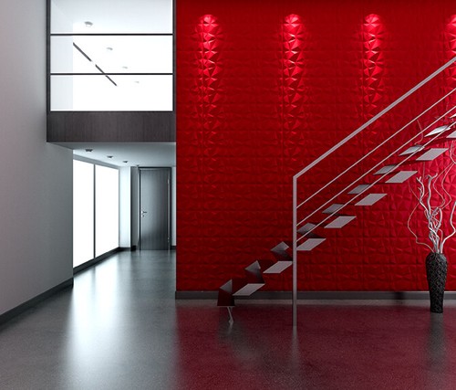 Easy Peel & Stick Durable Plastic 3D Wall Panel-SPARKLE. 12 Panels/32sf - Picture 5 of 7