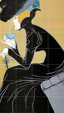 Art Deco Ceramic Mural Backsplash Bath Tea Coffee Tile 638
