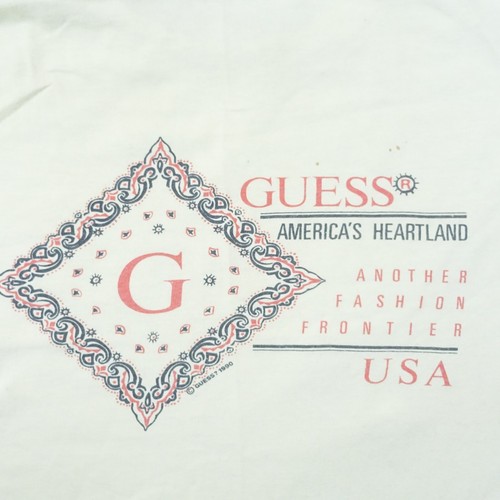 GUESS Shirt Mens One Size XXL - XXXL Vintage Single Stitch 80s 90s USA Made - Picture 18 of 23