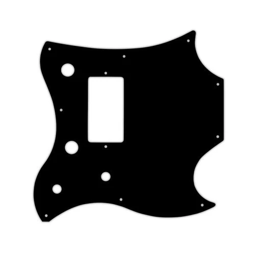 USA CUSTOM PICKGUARD for GIBSON® 2011 SG® STYLE MELODY MAKER® 3 Ply PG BLACK BWB