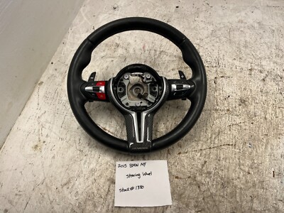 15 BMW F80 F82 F83 M3 M4 M2 OEM M PERFORMANCE STEERING WHEEL CARBON 15-20 45k