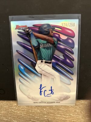 2023 Bowman's Best FELNIN CELESTEN Shellacked Auto #/250 #SHA-FC MARINERS