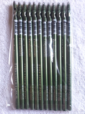 Eye Liner Pencil Dark Green Color 12 Eyeliner Pencil  Lot Profusion Brand