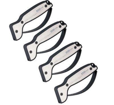 4 PACK AccuSharp Pro Tool Knife Reversible Tungsten Carbide Sharpeners w/ Rubber