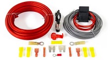 Kit de cableado de bocina de aire eléctrica Hornblasters - cable de 10 AWG y 18 AWG + terminales