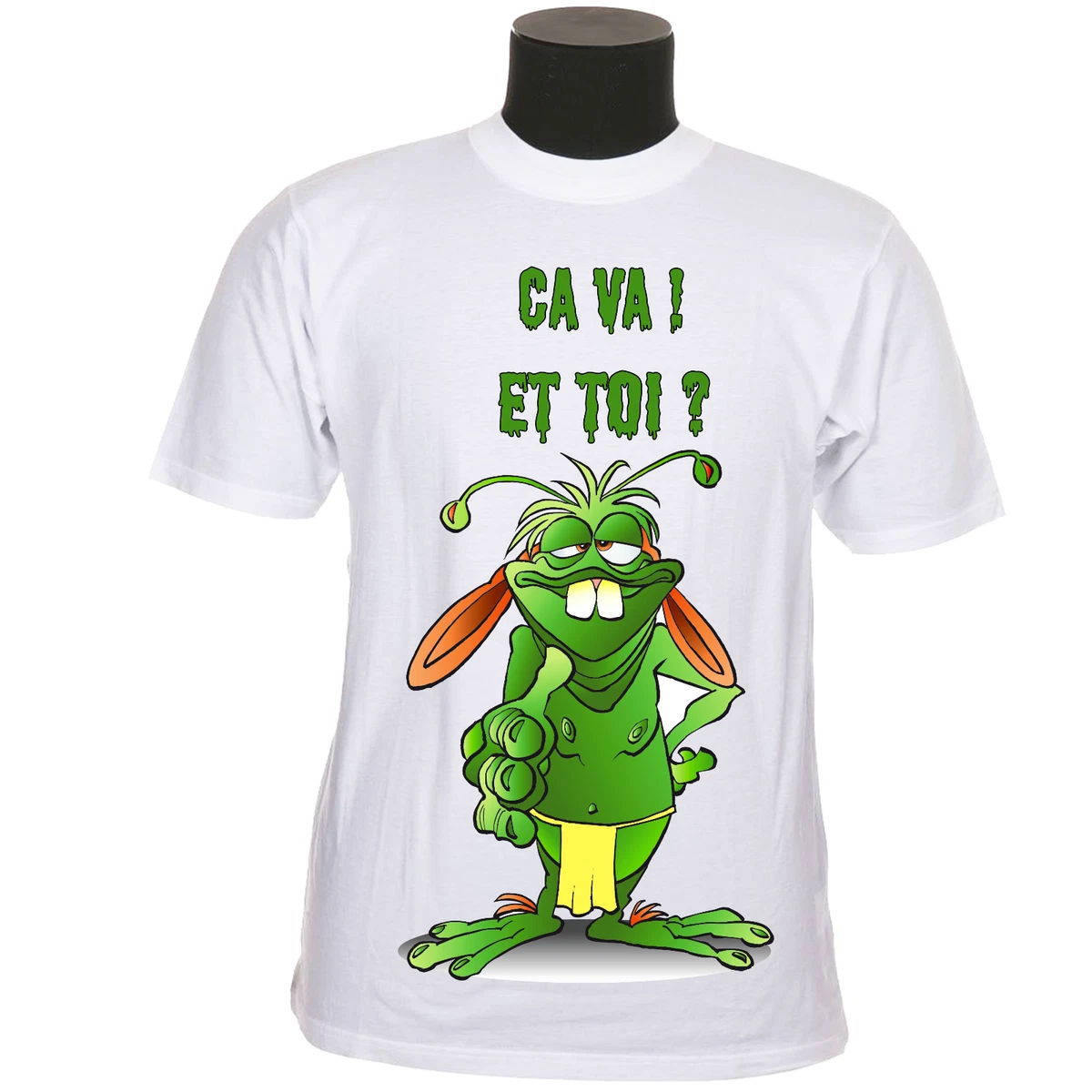 Tee shirt humour monstre moche rigolo personnalise prenom au choix ou pas r f 88