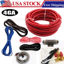 2300W 4 Gauge Car Audio Cable Kit Amplifier Install Amp RCA Subwoofer Sub Wiring