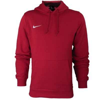 Nike Club Crew Team Hoodie rot Herren Jungen Kapuzenshirt