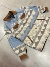 Vintage Navajo Western Design Quilted Jacket kapital design style