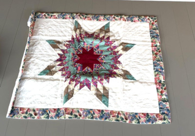 New Legacy Home Quilted Patchwork Sedona Star Folk Standard Sham 20  x 26''