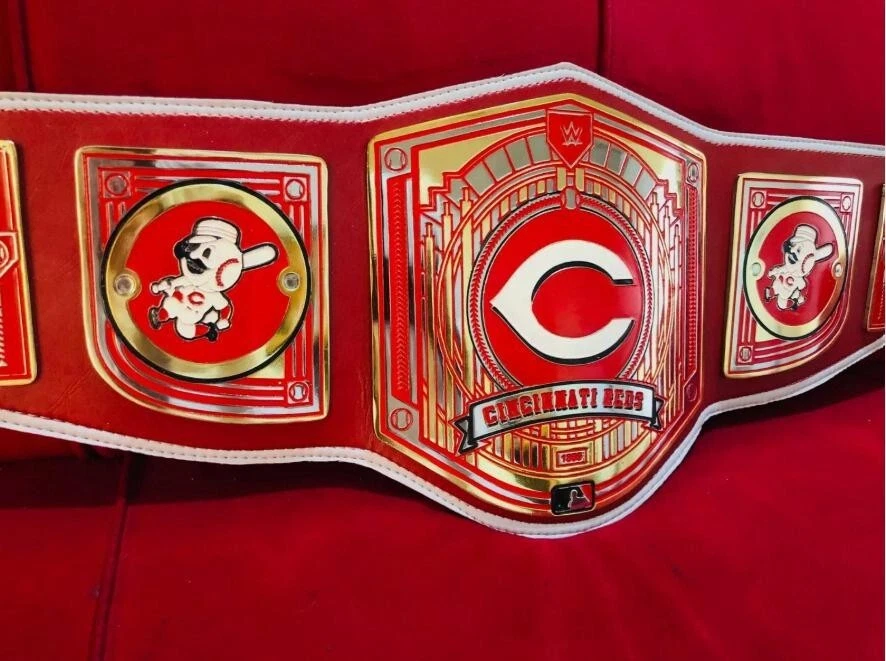Cincinnati Reds MLB Championship Title Legacy Belt Adults Size 2mm Zinc - Image 2 of 4