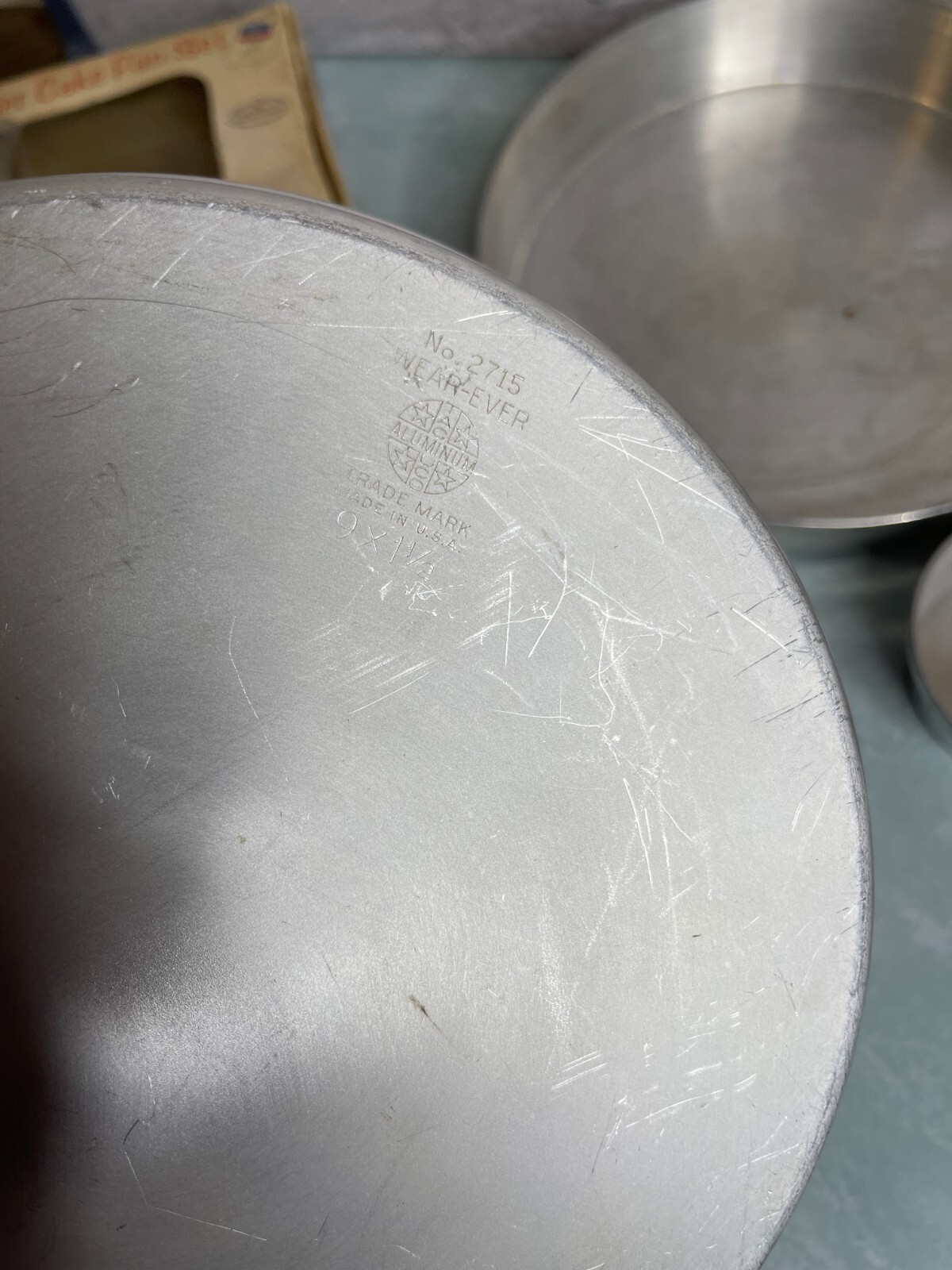 Vintage Mirro 4-tier round Cake Pan Set aluminum Party holiday READ