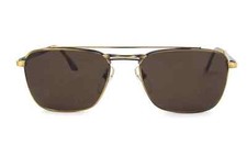 Mens Alaska Adventure 96 Rectangular Triple Bridge Crossbar Sunglasses Italy NOS