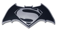 superman shield batman logo chrome dc comics car auto emblem usa made