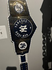 WWE OFFICIAL NEW YORK YANKEES REPLICA BELT Title & Side Plates