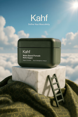 New! Kahf Men Matte Dapper Water Based Pomade Hold Matte Look